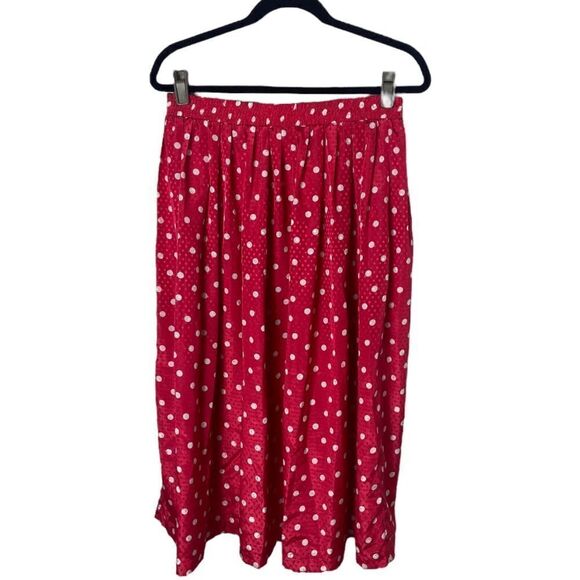 Pykettes SZ L vintage pink polkadot skirt - Picture 5 of 5